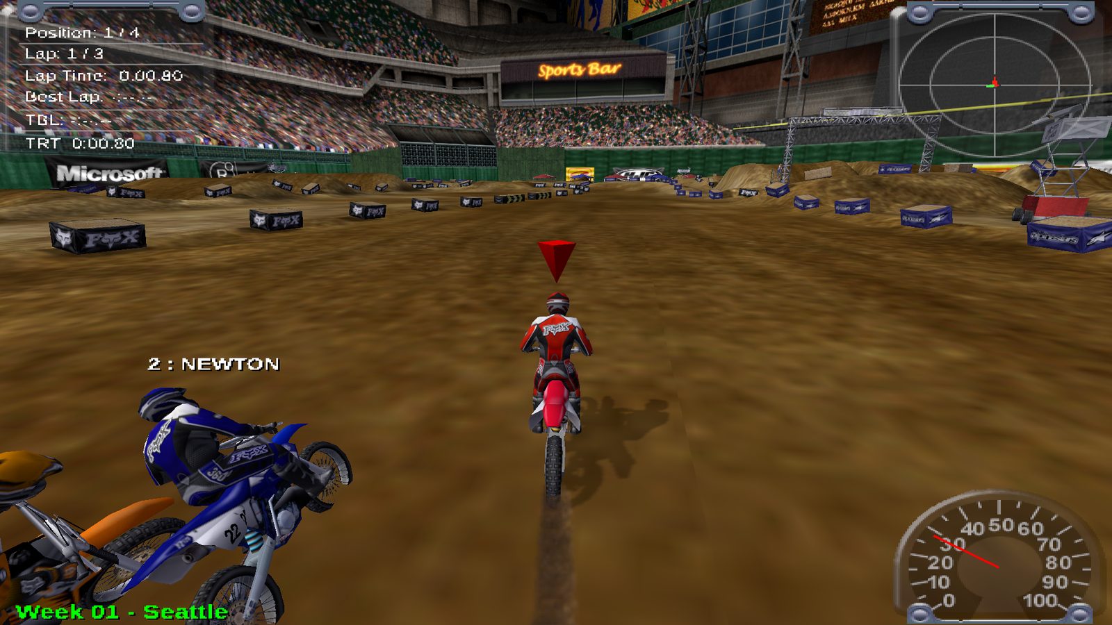 Supercross start, original look